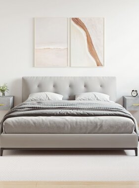 VidaXL Nachtkastjes 2 st wandgemonteerd 35x35x20 cm betongrijs