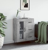 Dressoir 69,5x34x90 cm bewerkt hout betongrijs