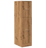 VidaXL Apothekerskast 30x41x118 cm bewerkt hout artisanaal eikenkleur