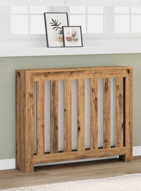 VidaXL Radiatorombouw 104x20x82 cm bewerkt hout artisanaal eikenkleur