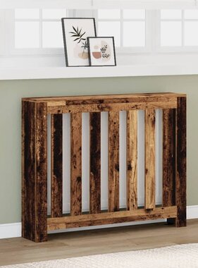 VidaXL Radiatorombouw 104x20x82 cm bewerkt hout oud hout