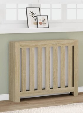 VidaXL Radiatorombouw 104x20x82 cm bewerkt hout sonoma eikenkleurig
