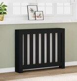 VidaXL Radiatorombouw 104x20x82 cm bewerkt hout zwart