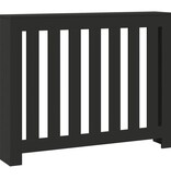 VidaXL Radiatorombouw 104x20x82 cm bewerkt hout zwart