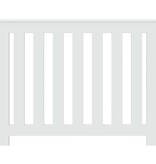 VidaXL Radiatorombouw 104x20x82 cm bewerkt hout wit