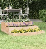 VidaXL Plantenbak 78x78x27 cm massief grenenhout