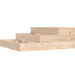 VidaXL Plantenbak 78x78x27 cm massief grenenhout