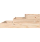 VidaXL Plantenbak 78x78x27 cm massief grenenhout