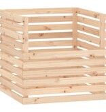 VidaXL Compostbak 80x80x78 cm massief grenenhout