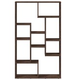 VidaXL Boekenkast 72x20x120 cm bewerkt hout bruin eikenkleurig
