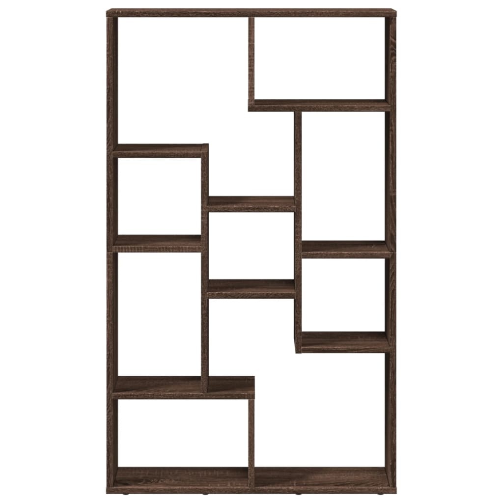 VidaXL Boekenkast 72x20x120 cm bewerkt hout bruin eikenkleurig