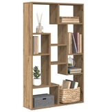 VidaXL Boekenkast 72x20x120 cm bewerkt hout artisanaal eikenkleurig