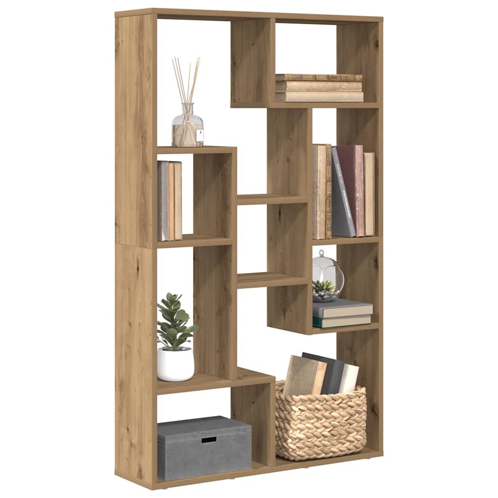 VidaXL Boekenkast 72x20x120 cm bewerkt hout artisanaal eikenkleurig