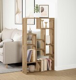 VidaXL Boekenkast 72x20x120 cm bewerkt hout artisanaal eikenkleurig