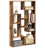 VidaXL Boekenkast 72x20x120 cm bewerkt hout oud houtkleurig