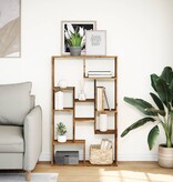 VidaXL Boekenkast 72x20x120 cm bewerkt hout oud houtkleurig