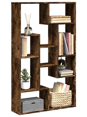 VidaXL Boekenkast 72x20x120 cm bewerkt hout gerookt eikenkleurig