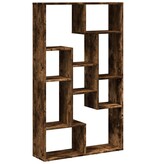 VidaXL Boekenkast 72x20x120 cm bewerkt hout gerookt eikenkleurig