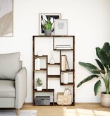 VidaXL Boekenkast 72x20x120 cm bewerkt hout gerookt eikenkleurig