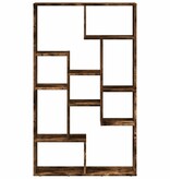 VidaXL Boekenkast 72x20x120 cm bewerkt hout gerookt eikenkleurig
