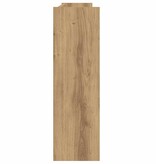 VidaXL Wandschoenenkast 80x18x60 cm bewerkt hout artisanaal eikenkleur