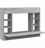 VidaXL Wandbureau 105x48x75 cm bewerkt hout grijs sonoma eikenkleurig