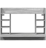 VidaXL Wandbureau 105x48x75 cm bewerkt hout grijs sonoma eikenkleurig