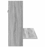 VidaXL Wandbureau 105x48x75 cm bewerkt hout grijs sonoma eikenkleurig