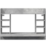 VidaXL Wandbureau 105x48x75 cm bewerkt hout betongrijs