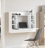 VidaXL Wandbureau 105x48x75 cm bewerkt hout wit