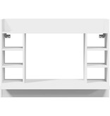 VidaXL Wandbureau 105x48x75 cm bewerkt hout wit