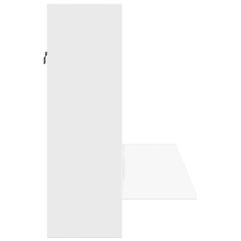 VidaXL Wandbureau 105x48x75 cm bewerkt hout wit