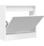 VidaXL Schoenenkast 60x21x57 cm bewerkt hout wit