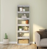 VidaXL Boekenkast/kamerscherm 60x30x198 cm betongrijs