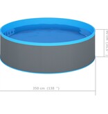 VidaXL Splasher pool 350x90 cm grijs