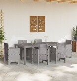 VidaXL Tuin Tafel Lichtgrijs 200x100x73 cm Poly Rattan