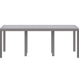 VidaXL Tuin Tafel Lichtgrijs 200x100x73 cm Poly Rattan