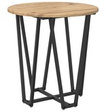 VidaXL Bijzettafel 2 stuks Artisan Eiken Geengineerd Hout en Metaal