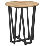 VidaXL Bijzettafel 2 stuks Artisan Eiken Geengineerd Hout en Metaal