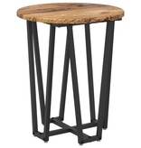 VidaXL Bijzettafel 2 stuks Oud Hout Geengineerd Hout en Metaal