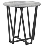 VidaXL Bijzettafels 2 Stuks Grijs Sonoma Hout en Metaal