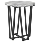 VidaXL Bijzettafels 2 Stuks Grijs Sonoma Hout en Metaal