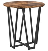 VidaXL Bijzettafel 2 stuks Gerookt Eiken Hout en Metaal