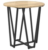 VidaXL Bijzettafel 2 stuks Sonoma Eiken Gelaagd Hout en Metaal