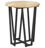 VidaXL Bijzettafel 2 stuks Sonoma Eiken Gelaagd Hout en Metaal