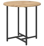 VidaXL Bijzettafel 2 stuks Artisan Eiken Hout en Metaal