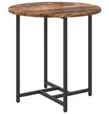 VidaXL Bijzettafel Set van 2 Gerookt Eiken Saemelproduct en Metaal