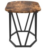 VidaXL Salontafel Gerookt Eiken 80x40x40,5 cm Geengineerd Hout en Metaal