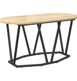 VidaXL Salontafel Sonoma Eiken 80x40x40,5 cm Gelaagd Hout en Metaal