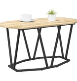 VidaXL Salontafel Sonoma Eiken 80x40x40,5 cm Gelaagd Hout en Metaal